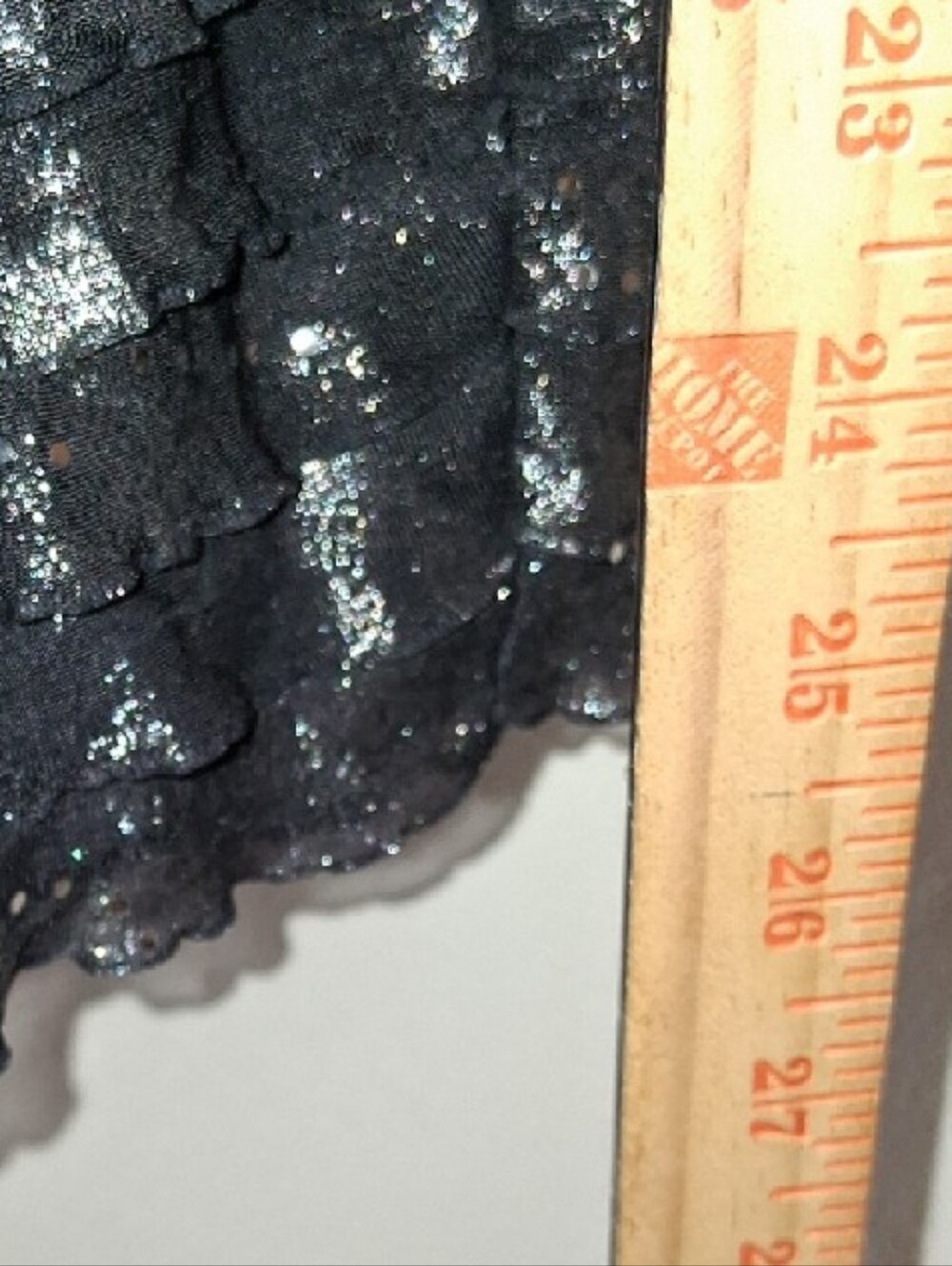 Ruby Rox Black Strapless Sequin Ruffle Dress - Picture 10 of 11